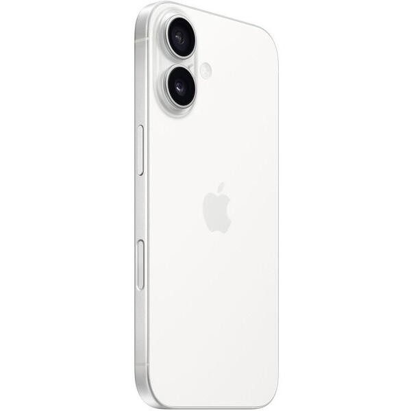 Smartphone Apple iPhone 16, 6.1 inch, 256GB, 8GB RAM, 5G, White
