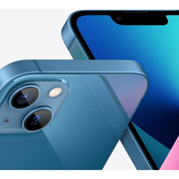 Smartphone Apple iPhone 13, 6.1 inch, 128GB, 4GB RAM, 5G, Blue