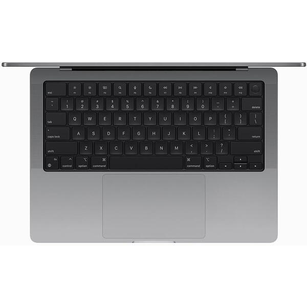 Laptop MacBook Pro 14 Liquid Retina XDR, 14.2 inch Apple M4 chip (10-core CPU), 16GB, 512GB SSD, Apple M4 10-core GPU, macOS, Space Gray, INT keyboard, 2024