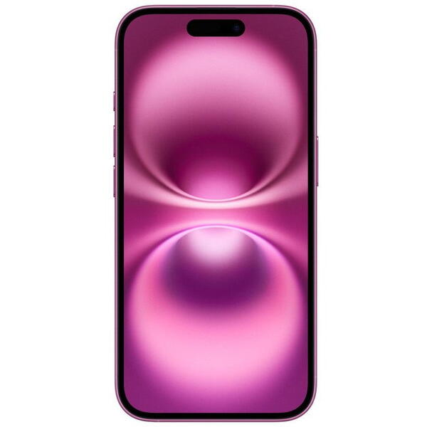 Smartphone Apple iPhone 16, 6.1 inch, 128GB, 8GB RAM, 5G, Pink