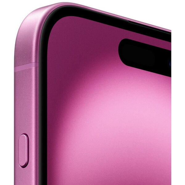 Smartphone Apple iPhone 16, 6.1 inch, 128GB, 8GB RAM, 5G, Pink