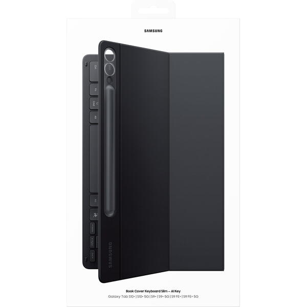 Tastatura tableta Samsung pentru Galaxy Tab S10+/S9+/S9+ FE  cu Husa de protectie tip stand Book