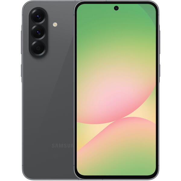 Smartphone Samsung Galaxy A56, 6.7 inch, 256GB, 8GB RAM, Dual SIM, 5G, 4-Camere, Awesome Graphite
