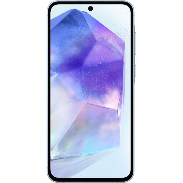 Smartphone Samsung Galaxy A55, 6.6 inch, 128GB, 8GB RAM, Dual SIM, 5G, 4-Camere, Awesome Iceblue