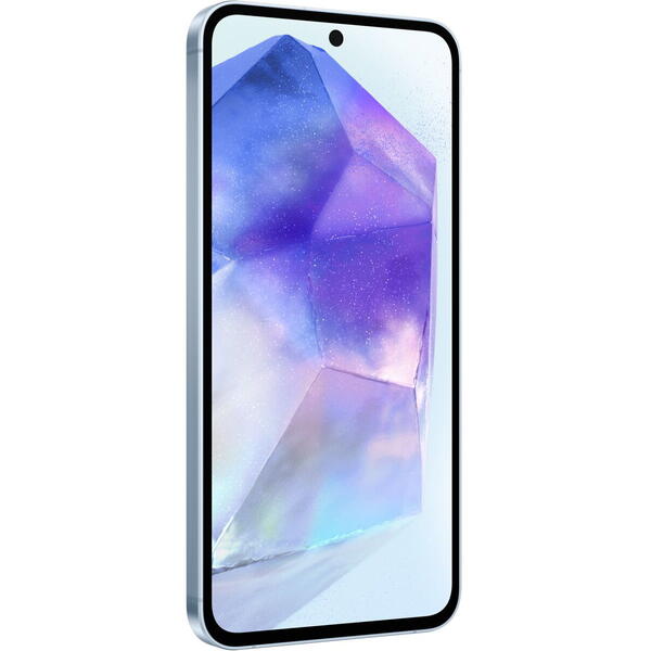 Smartphone Samsung Galaxy A55, 6.6 inch, 128GB, 8GB RAM, Dual SIM, 5G, 4-Camere, Awesome Iceblue
