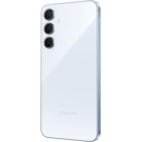 Smartphone Samsung Galaxy A55, 6.6 inch, 128GB, 8GB RAM, Dual SIM, 5G, 4-Camere, Awesome Iceblue