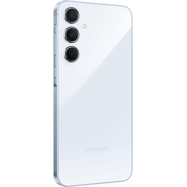 Smartphone Samsung Galaxy A55, 6.6 inch, 128GB, 8GB RAM, Dual SIM, 5G, 4-Camere, Awesome Iceblue