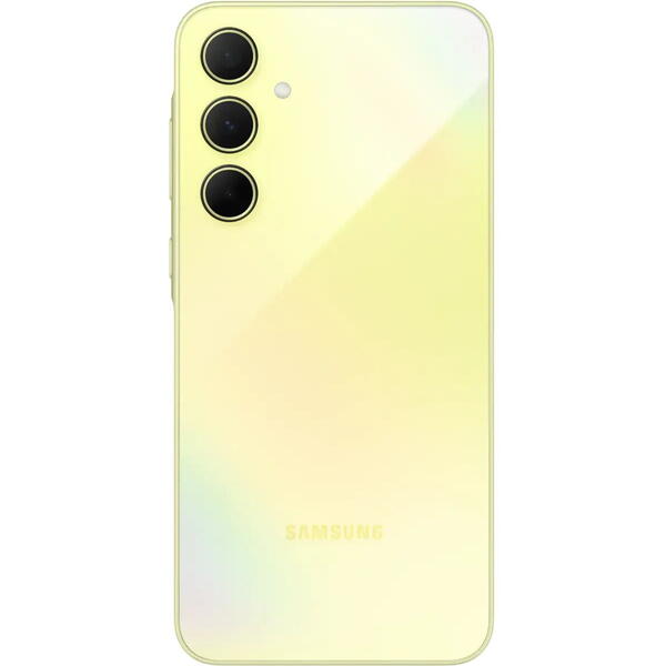 Smartphone Samsung Galaxy A35, 6.6 inch, 128GB, 6GB RAM, Dual SIM, 5G, 4-Camere, Awesome Lemon
