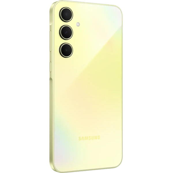 Smartphone Samsung Galaxy A35, 6.6 inch, 128GB, 6GB RAM, Dual SIM, 5G, 4-Camere, Awesome Lemon