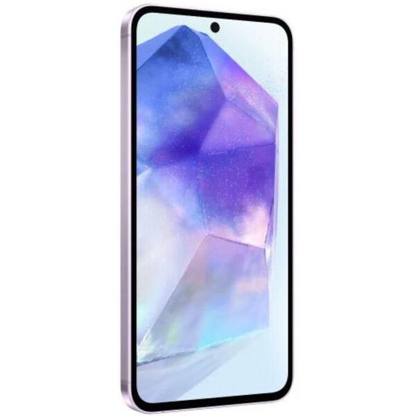 Smartphone Samsung Galaxy A55, 6.6 inch 256GB, 8GB RAM, Dual SIM, 5G, 4-Camere, Awesome Lilac