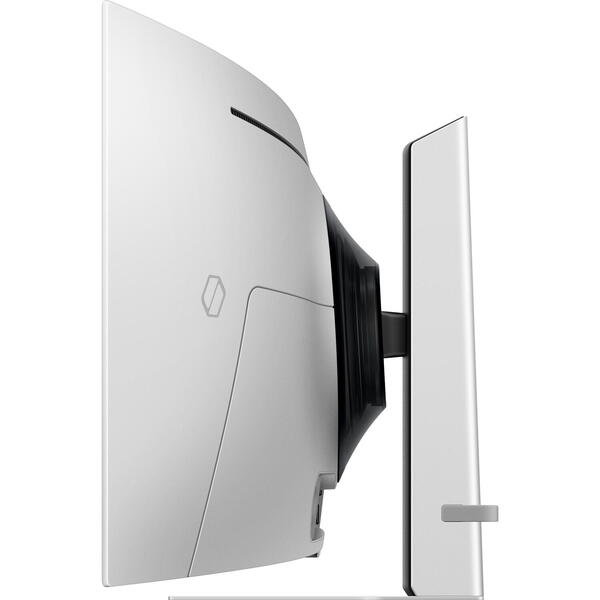 Monitor Gaming Samsung Odyssey G9 G91SD LS49DG910SUXEN 49 inch DQHD QD-OLED 0.03 ms 144 Hz USB-C HDR, Curbat, Alb-Argintiu
