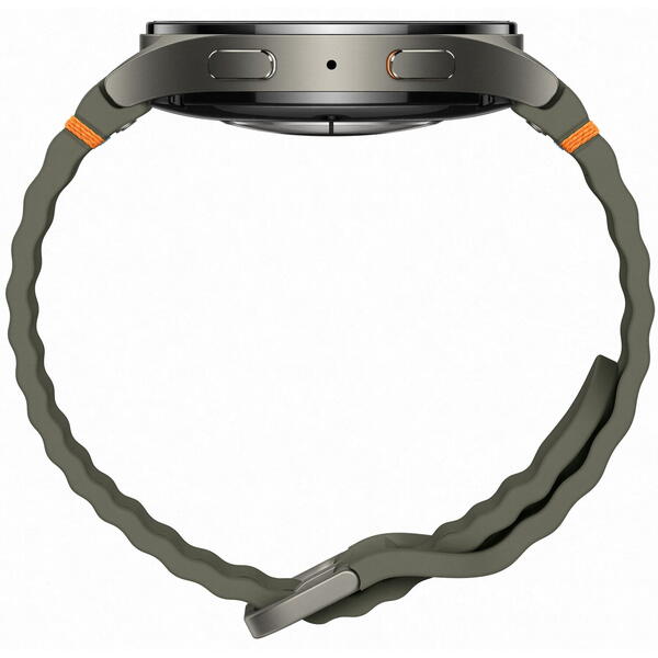 SmartWatch Samsung Galaxy Watch 7, 40 mm, Wi-Fi, Bluetooth, GPS, NFC, Rezistent la apa, Green strap
