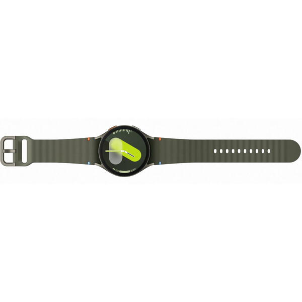 SmartWatch Samsung Galaxy Watch 7, 40 mm, Wi-Fi, Bluetooth, GPS, NFC, Rezistent la apa, Green strap