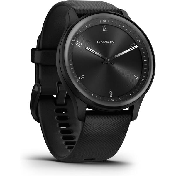 SmartWatch Garmin Vívomove Sport, 1.5 inch, Curea Silicon, Black