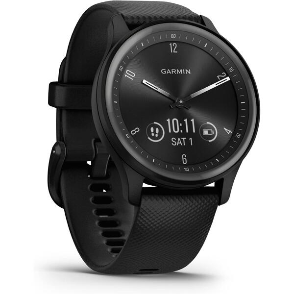 SmartWatch Garmin Vívomove Sport, 1.5 inch, Curea Silicon, Black