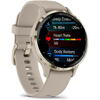 SmartWatch Garmin Venu 3S, 1.2 inch GPS, Wi-Fi, curea silicon, French Gray/Soft Gold