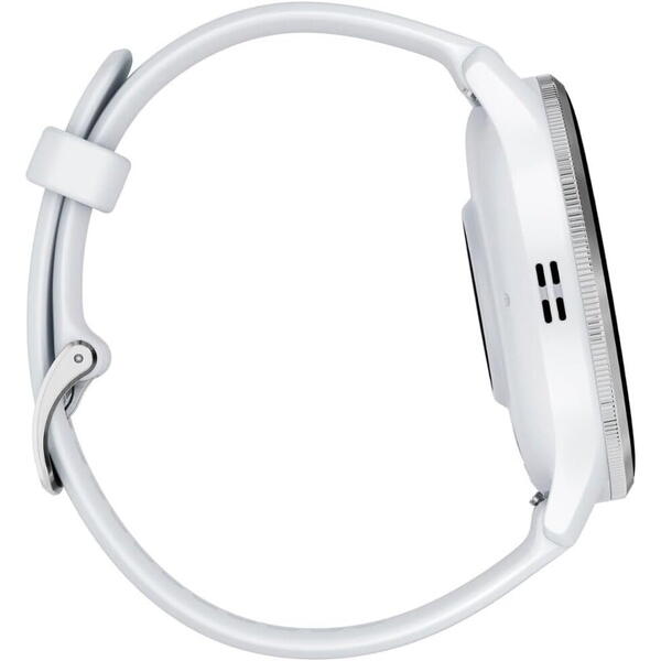 SmartWatch Garmin Venu 3, 1.4 inch GPS, Wi-Fi, curea silicon, 45mm, Silver/Whitestone