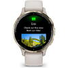 SmartWatch Garmin Venu 3S, 1.2 inch GPS, Wi-Fi, curea silicon, Ivory/Soft Gold