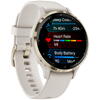 SmartWatch Garmin Venu 3S, 1.2 inch GPS, Wi-Fi, curea silicon, Ivory/Soft Gold