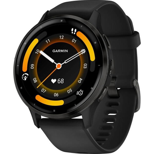 SmartWatch Garmin Venu 3, 1.4 inch GPS, Wi-Fi, curea silicon, 45mm, Black/Slate