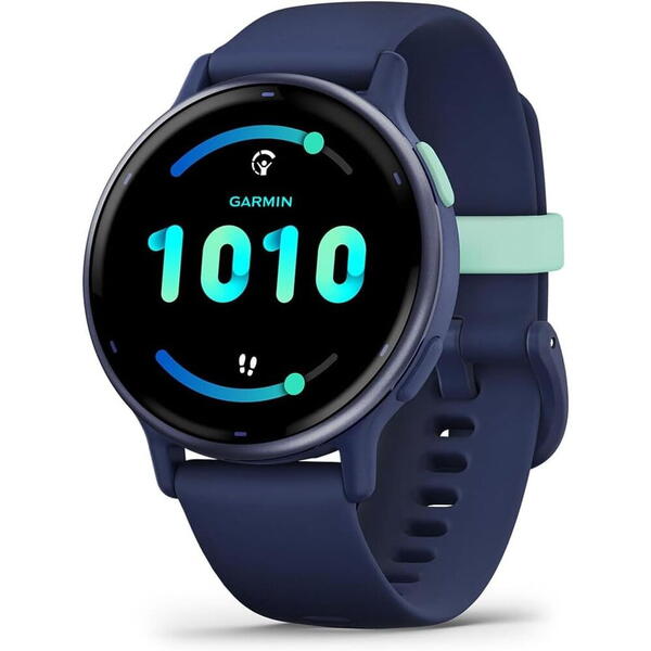 SmartWatch Garmin Vivoactive 5, 1.2 inch, Curea Silicon, Metallic Navy