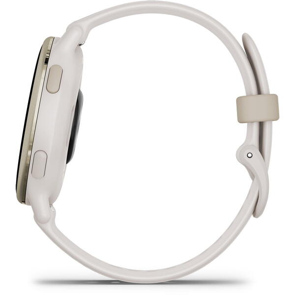 SmartWatch Garmin Vivoactive 5, 1.2 inch, Curea Silicon, Ivory-Cream Gold