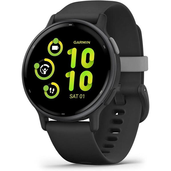 SmartWatch Garmin Vivoactive 5, 1.2 inch, Curea Silicon, Black-Slate