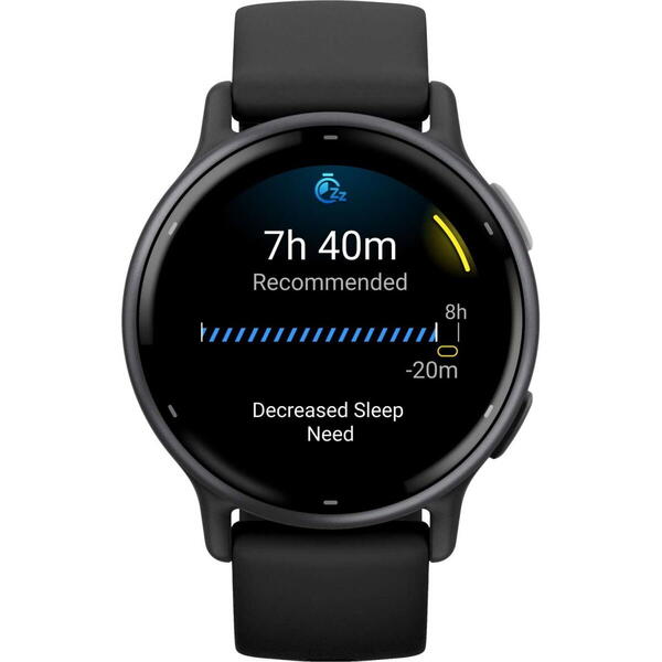 SmartWatch Garmin Vivoactive 5, 1.2 inch, Curea Silicon, Black-Slate