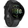 SmartWatch Garmin Forerunner 165, 1.2 inch, Curea Silicon, Black/Grey