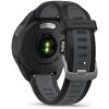 SmartWatch Garmin Forerunner 165, 1.2 inch, Curea Silicon, Black/Grey