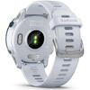 SmartWatch Garmin Forerunner 255 Music, 1.3 inch, Curea Silicon, Whitestone