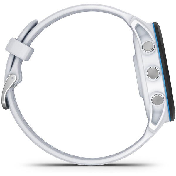 SmartWatch Garmin Forerunner 255 Music, 1.3 inch, Curea Silicon, Whitestone