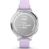 SmartWatch Garmin Lily 2, 0.84 inch, Curea Silicon, Silver/Purple Jasmine