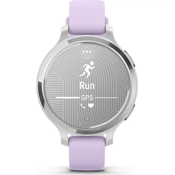 SmartWatch Garmin Lily 2, 0.84 inch, Curea Silicon, Silver/Purple Jasmine