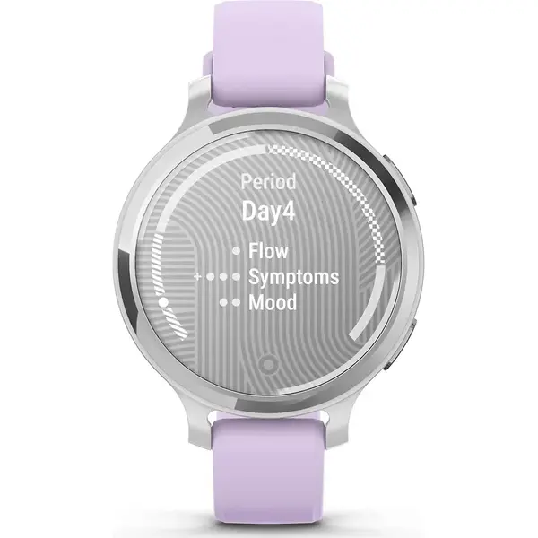 SmartWatch Garmin Lily 2, 0.84 inch, Curea Silicon, Silver/Purple Jasmine