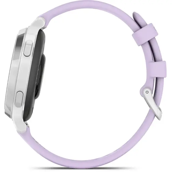 SmartWatch Garmin Lily 2, 0.84 inch, Curea Silicon, Silver/Purple Jasmine