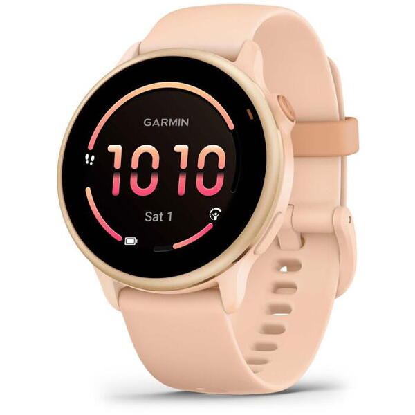 SmartWatch Garmin Vívoactive 6, 1.2 inch, Curea Silicon, Pink Dawn