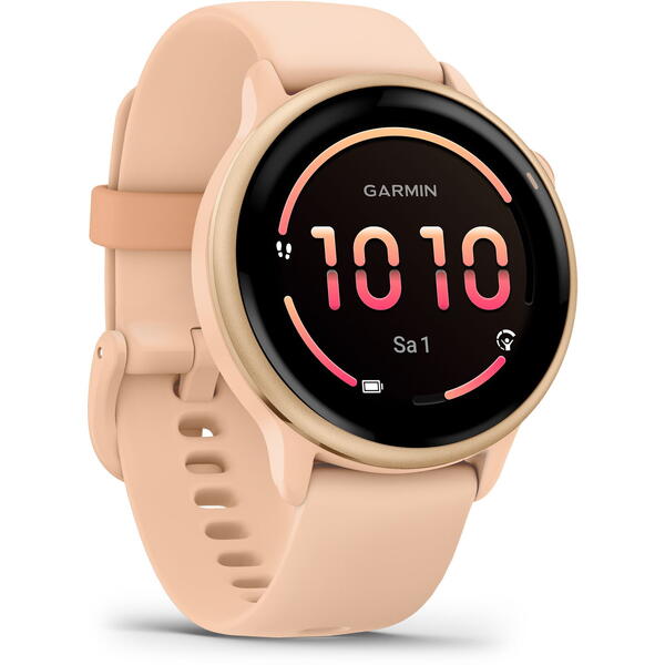 SmartWatch Garmin Vívoactive 6, 1.2 inch, Curea Silicon, Pink Dawn