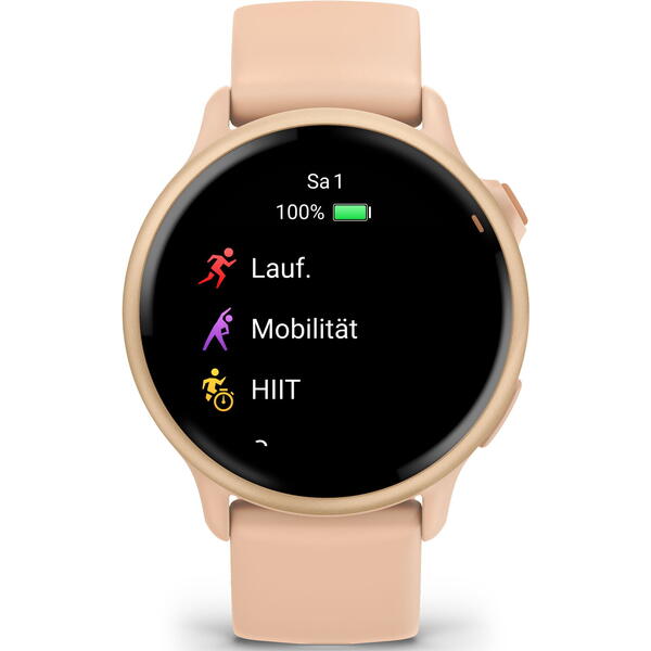 SmartWatch Garmin Vívoactive 6, 1.2 inch, Curea Silicon, Pink Dawn