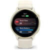 SmartWatch Garmin Vívoactive 6, 1.2 inch, Curea Silicon, Bone/Lunar Gold