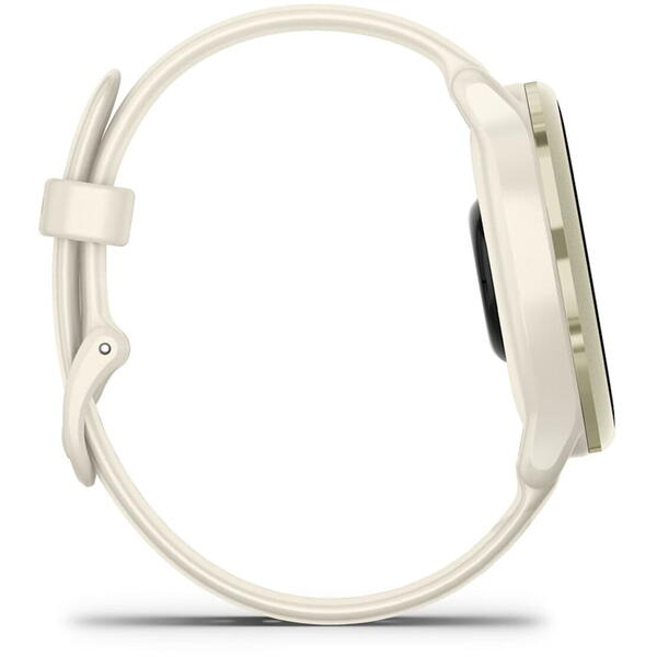 SmartWatch Garmin Vívoactive 6, 1.2 inch, Curea Silicon, Bone/Lunar Gold
