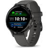 SmartWatch Garmin Venu 3S, 1.2 inch, Curea silicon, Black Sesame-Slate