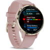 SmartWatch Garmin Venu 3S, 1.2 inch, Curea silicon, Pink Dawn/Soft Gold