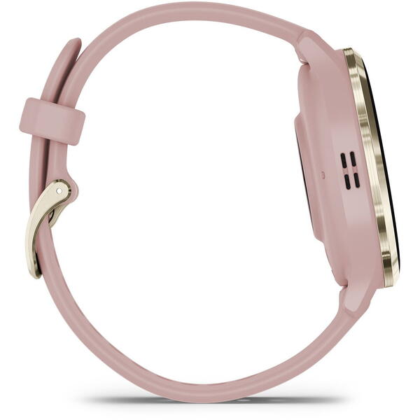 SmartWatch Garmin Venu 3S, 1.2 inch, Curea silicon, Pink Dawn/Soft Gold