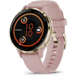 Venu 3S, 1.2 inch, Curea silicon, Pink Dawn/Soft Gold