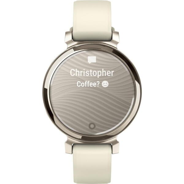 SmartWatch Garmin Lily 2, 0.84 inch, Curea Silicon, Cream Gold/Coconut