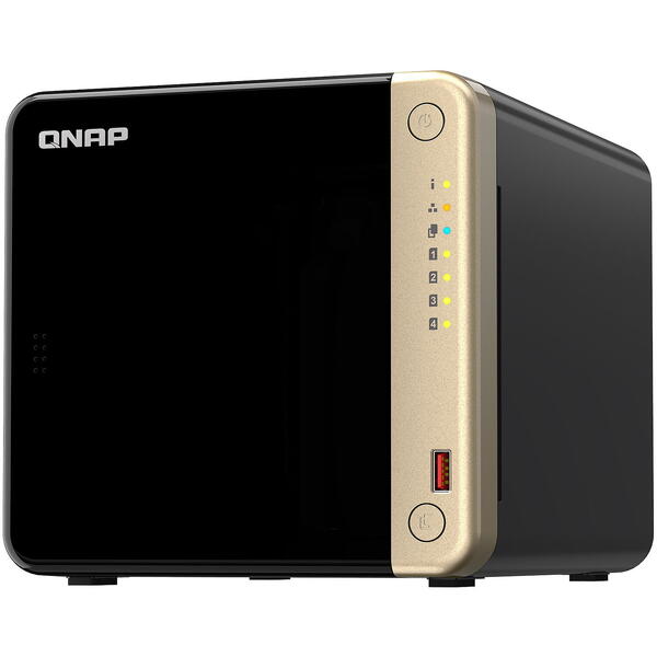 NAS Qnap TS-464-8G, 8GB, 4 bay Negru