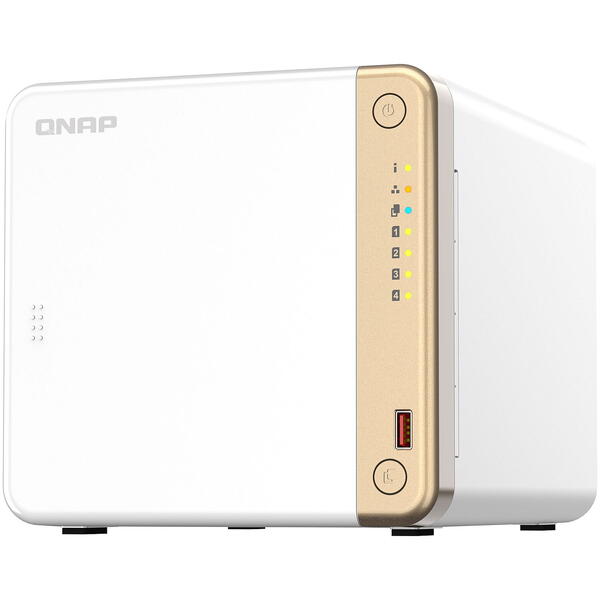 NAS Qnap TS-462-4G, 4GB, 4 Bay, Alb