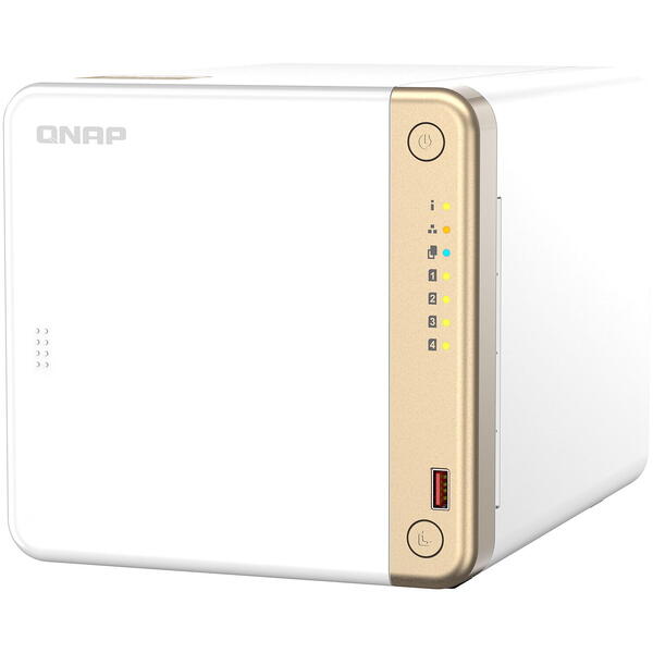 NAS Qnap TS-462-4G, 4GB, 4 Bay, Alb