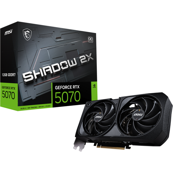Placa video MSI GeForce RTX 5070 SHADOW 2X OC 12GB GDDR7 192 Bit DLSS 4.0